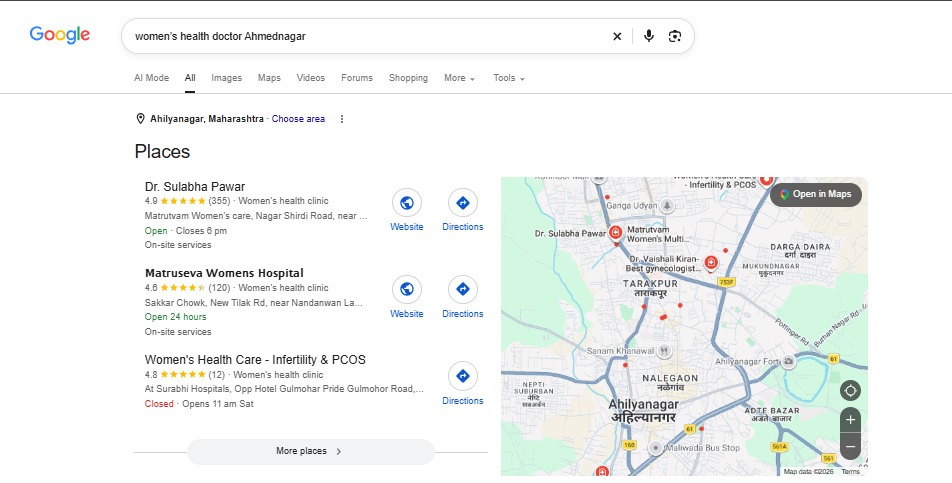 Google My Business Results