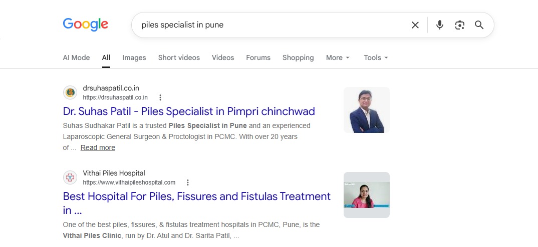 SEO Performance Results