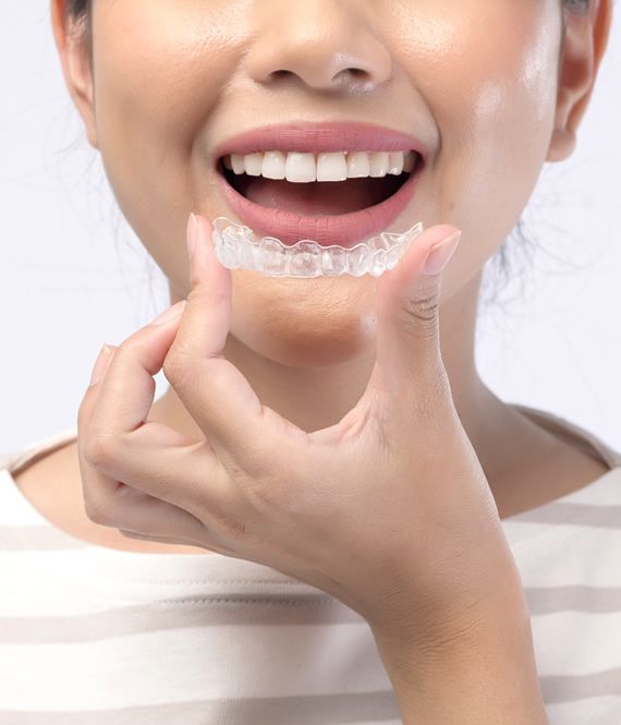 Dental examination for teeth alignment and orthodontic care